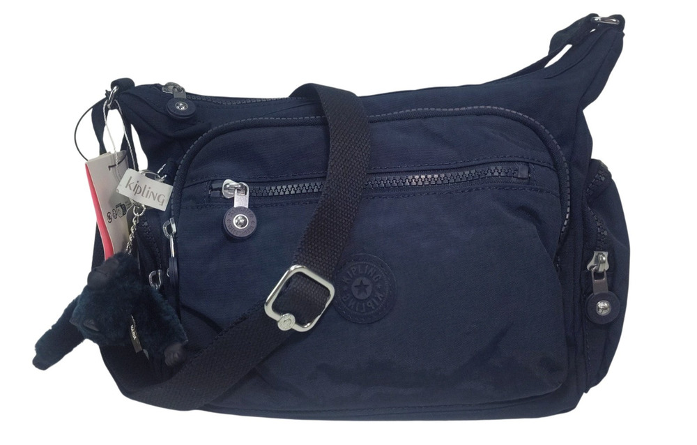 Kipling Gabbie Crossbody/Shoulder Bag-Navy Blue-Nylon-Small/Medium-NWT
